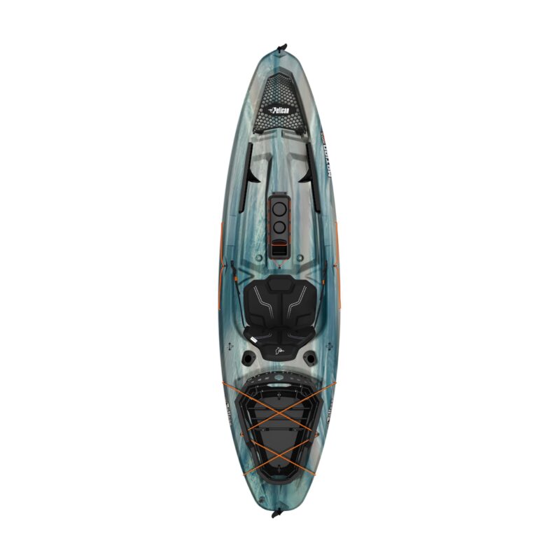 Pelican Sentinel 100X 9′6″ Sit-On-Top Fishing Kayak – Lightweight HDPE Angler Kayak with ERGOLounge™ Seating & ExoPak™ Storage (Forest Mist) - Image 2